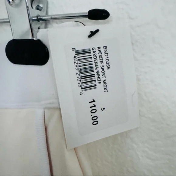 BANDIER BND10266 APERITIF SPORT SKORTGARDENIA/WHITE Size Small